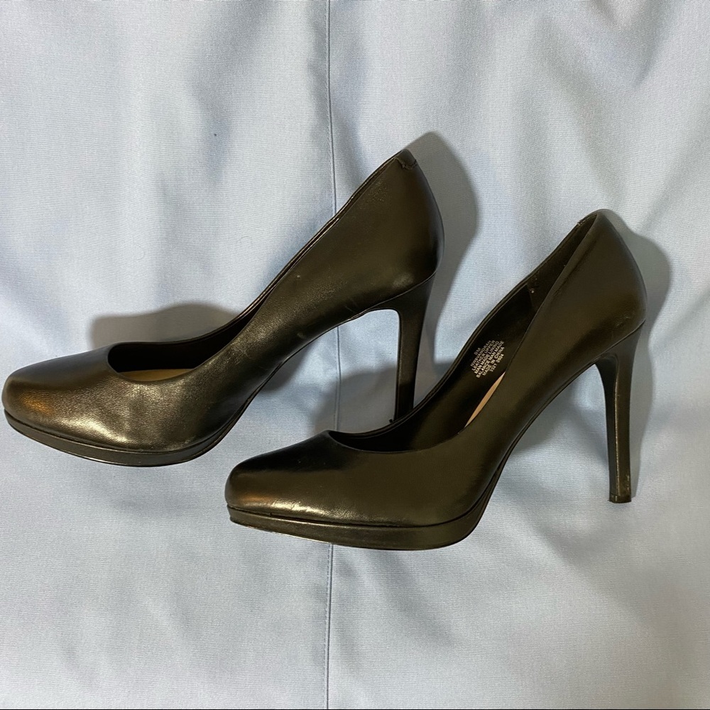 Nine West Leather Heels Leather Platforms Nine West woman’s platform Hee…